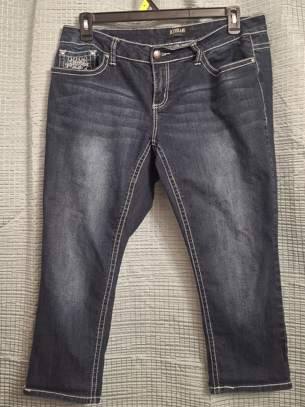 ZCO Jeans Women’s Dark Indigo Cropped Jeans